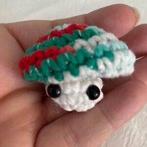 Sparkle Christmas Crochet Popping Mushroom